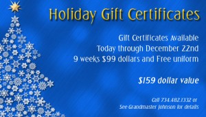 Read more about the article Gift Certificates Available through Dec. 22, 2011